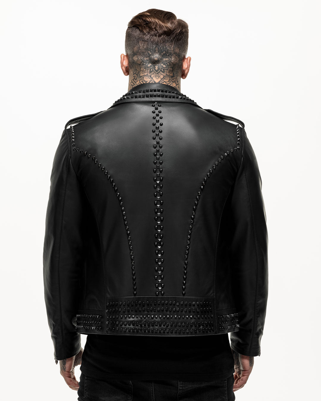 Black Studded Leather Jacket