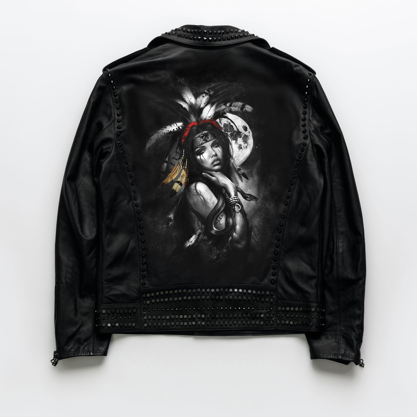 Native American Studded Leather Jacket