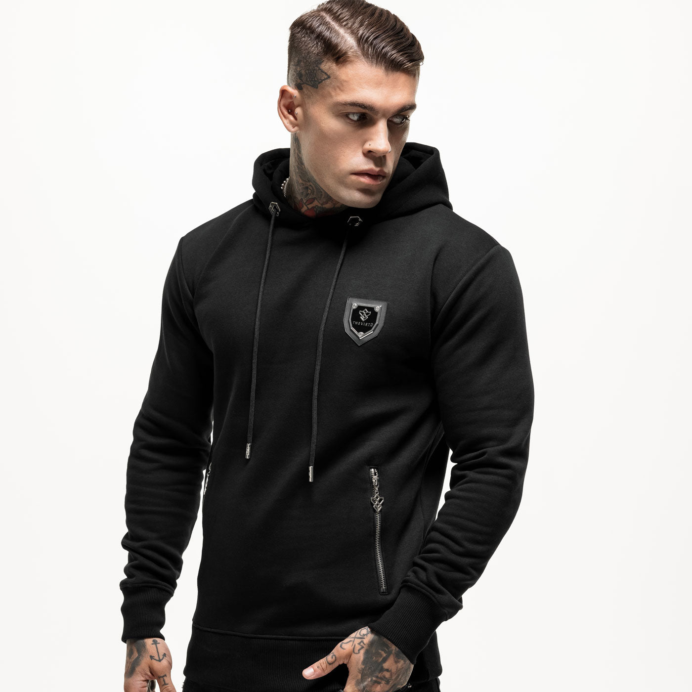 Felpa con cappuccio stampata Illuminati