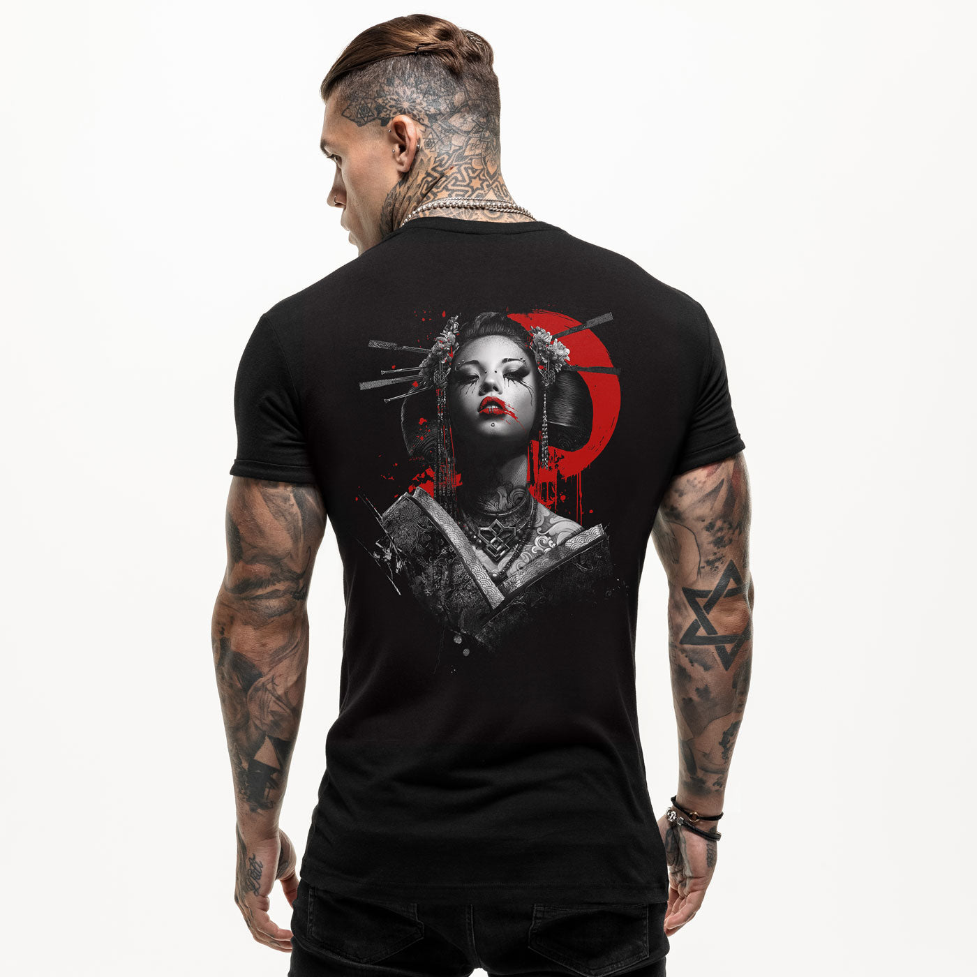 Maglietta stampata Geisha
