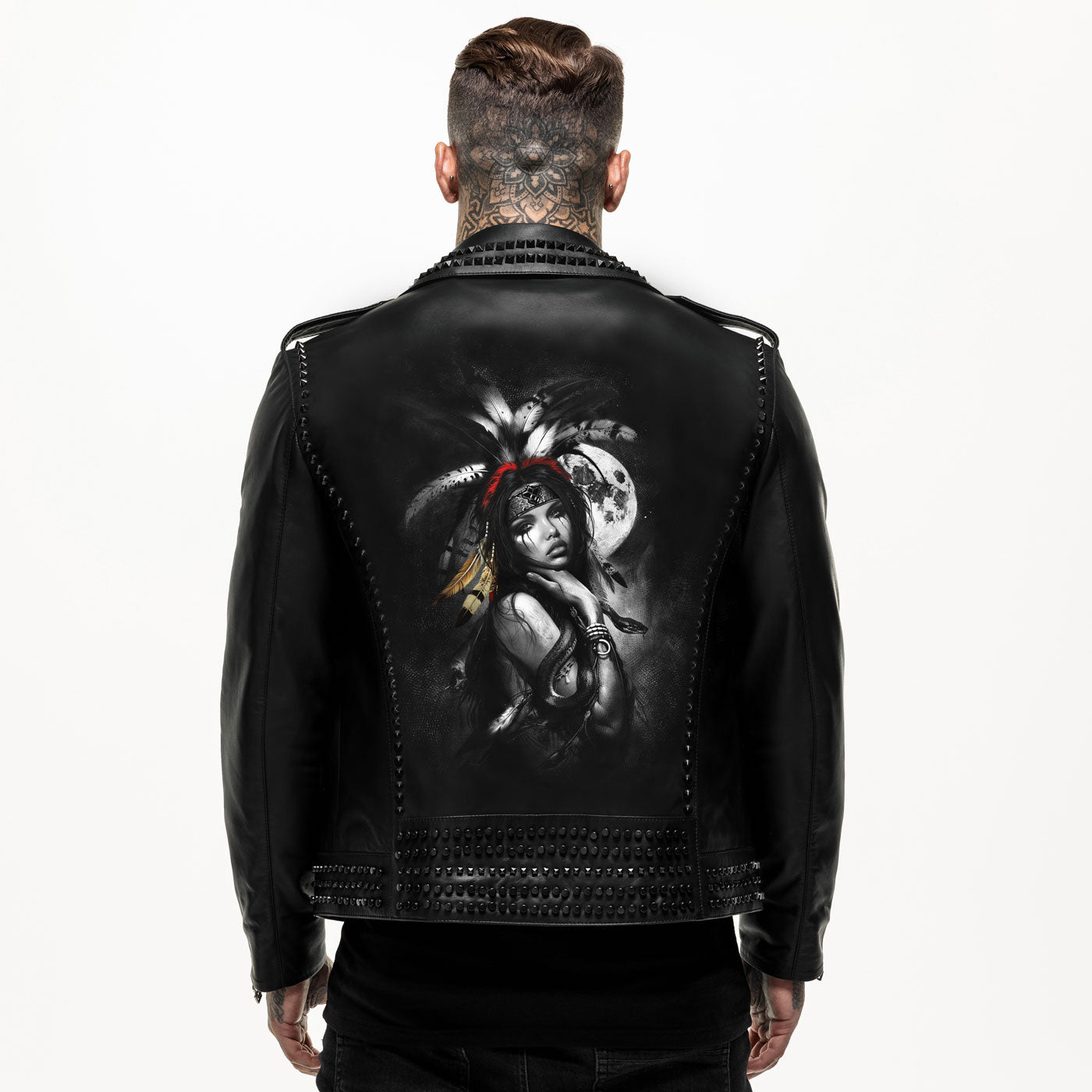 Native American Studded Leather Jacket