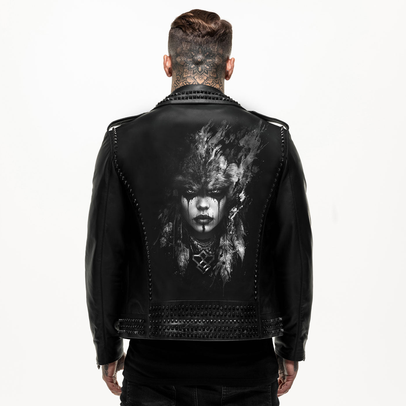 She Wolf Studded Leather Jacket