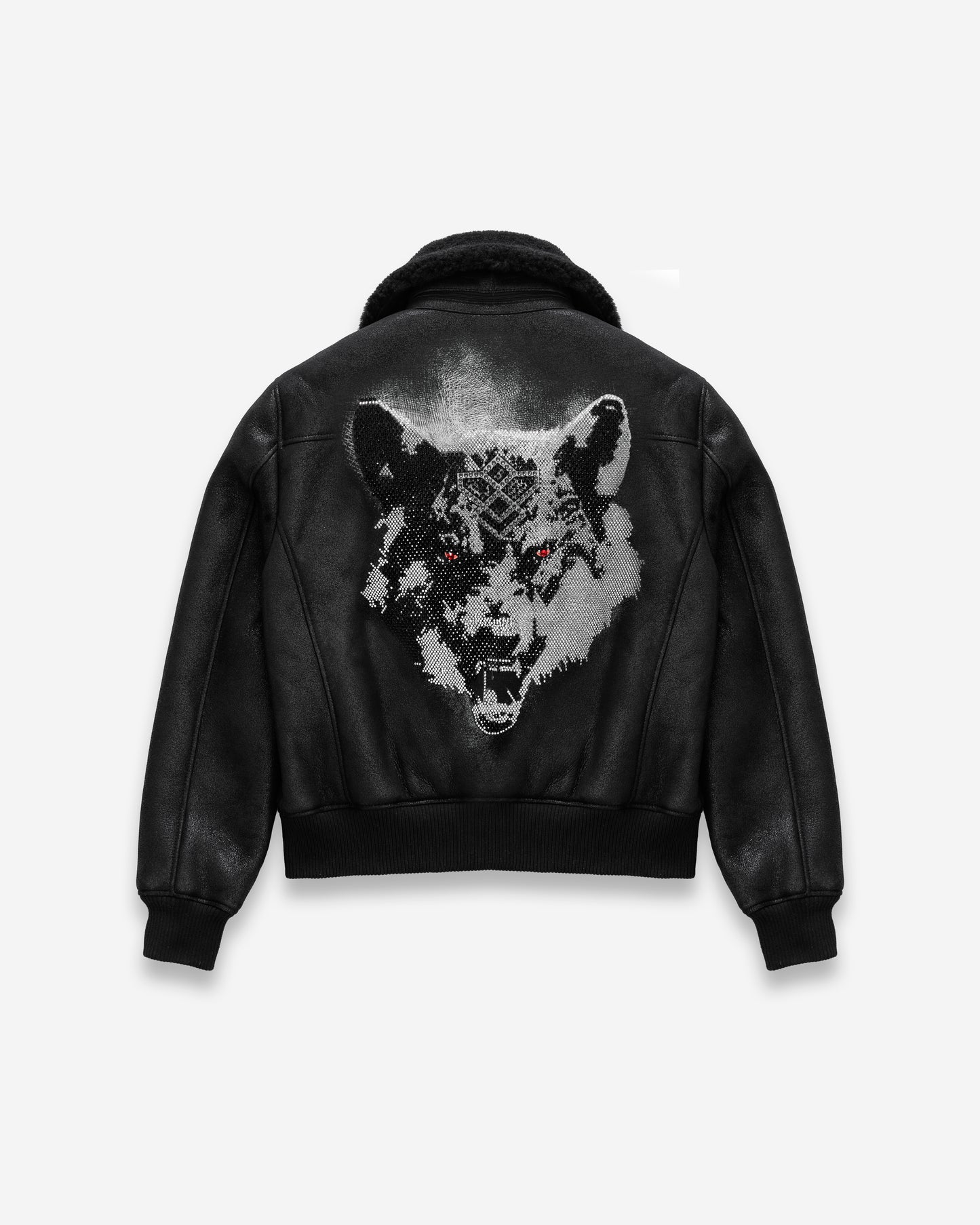 Pioneer Shearling Diamond Wolf Jacket