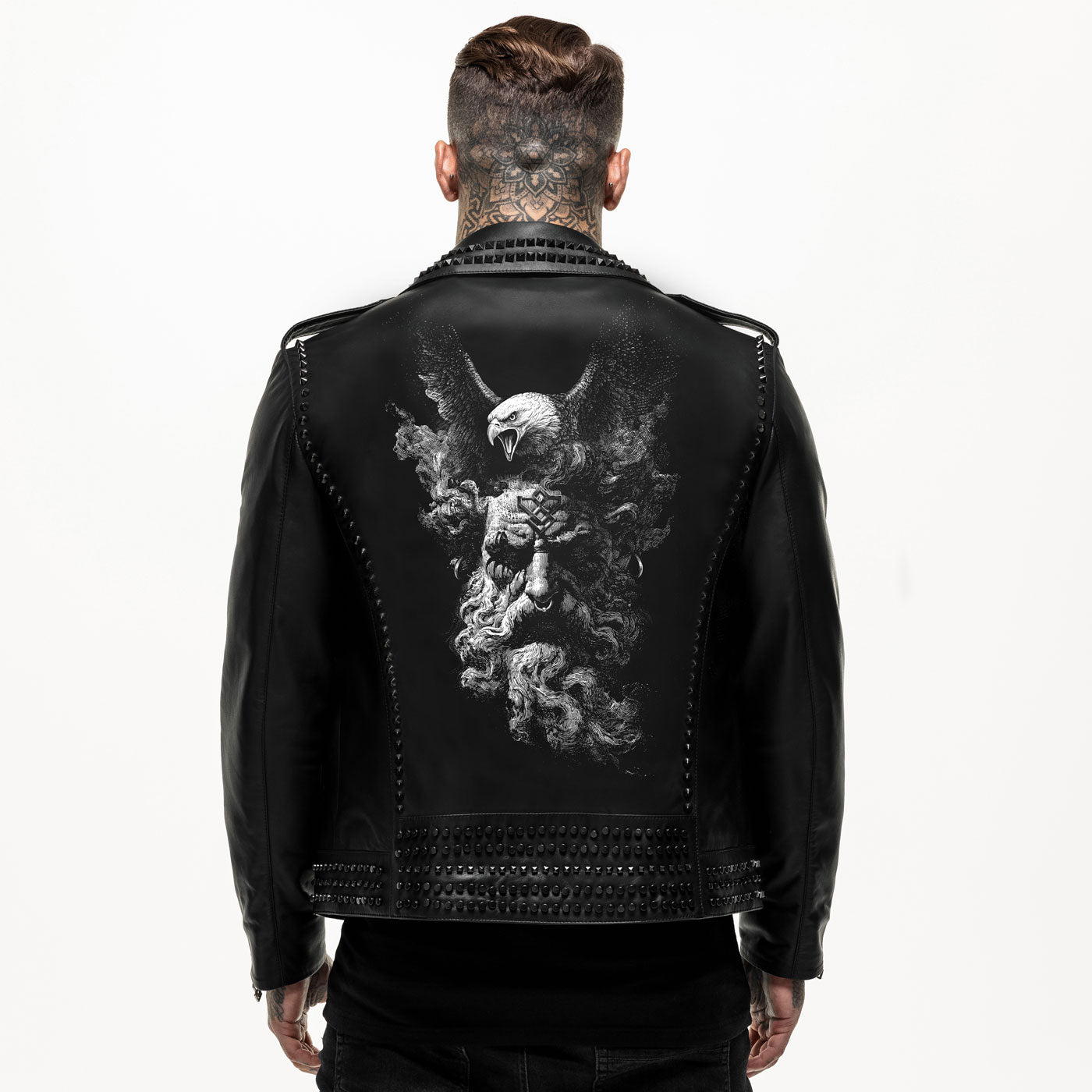 Zeus Studded Leather Jacket