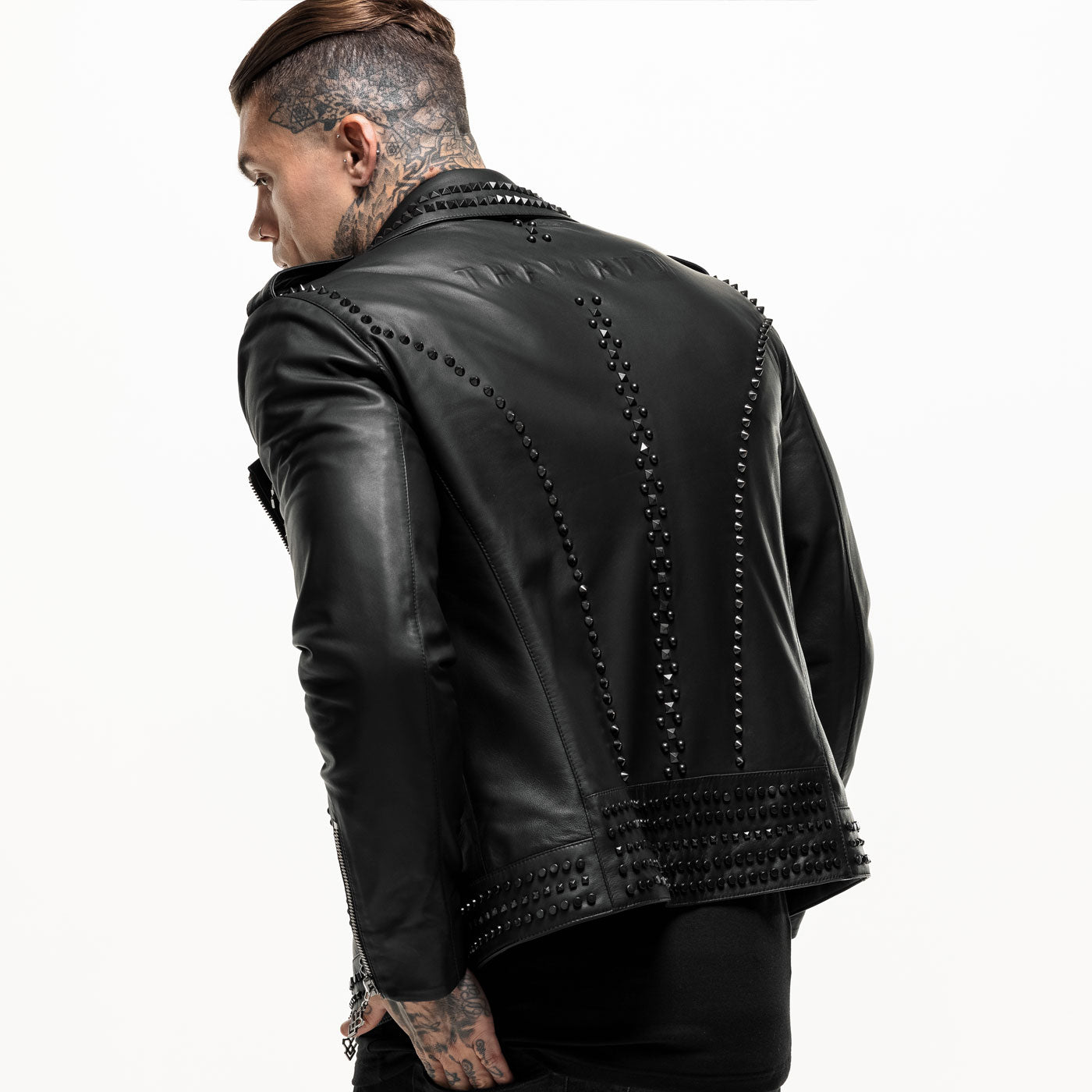Biker Leather Jacket with Zipper Sleeves | Jacket for Women | Kilt and Jacks