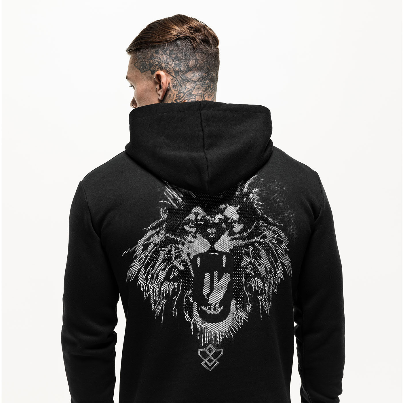 Embellished Lion Hoodie